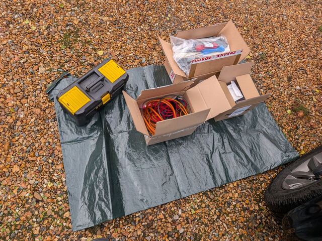 Everything laid out before starting