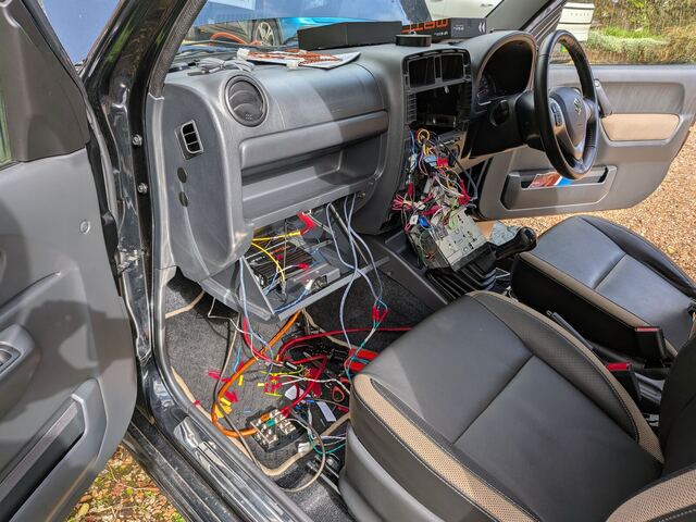The dash stripped during the install