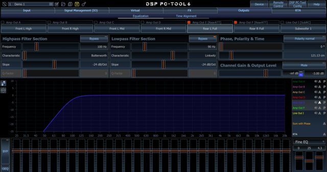 PC-Tool crossover screen for the rears