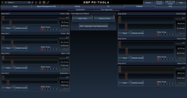 PC-Tool time alignment screen
